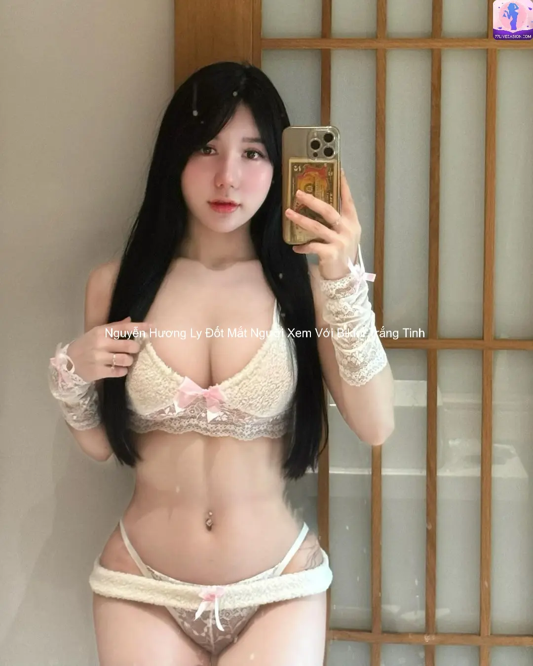 Nguyễn Hương Ly Đốt Mắt Người Xem Với Bikini Trắng Tinh 5